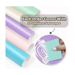 TECKWRAP Paquete de vinilo adhesivo permanente para_4