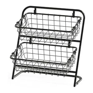 SimpleHouseware Soporte rígido para cesta de alambre de 2_5