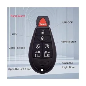 Llavero de 7 botones compatible con Chrysler Town and_2