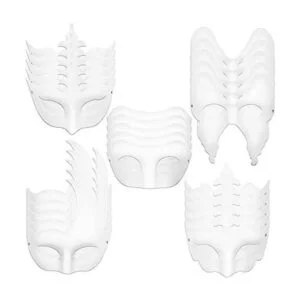 Paquete de 40 máscaras de papel de Mardi Gras máscara de_1