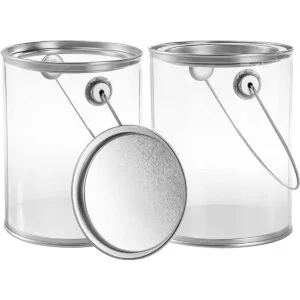 Hedume Paquete de 9 recipientes de pintura transparentes_2