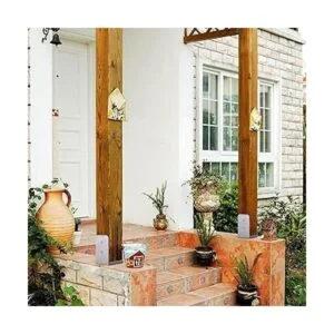 SPACEEUP Base de poste de 3.9 x 3.9 in 2 piezas de_7