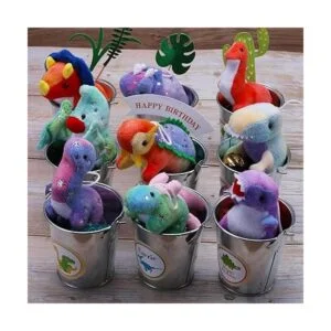 Juego de peluche de dinosaurio paquete de 16 mini_3