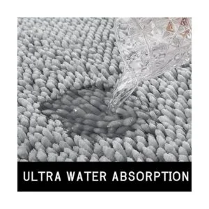 Yimobra Juego de alfombras de baño de 2 piezas lujosas_3