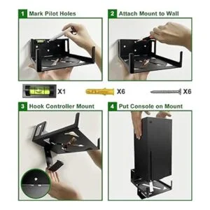 Soporte de pared para Xbox Series X montaje de la consola_6
