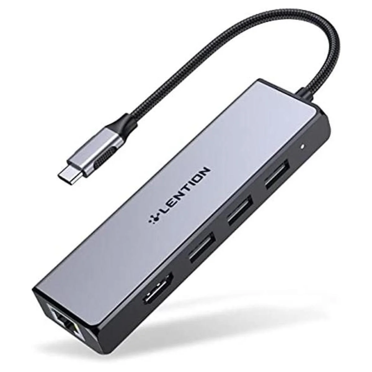 LENTION Hub USB C con adaptador Gigabit Ethernet 4K HDMI_1