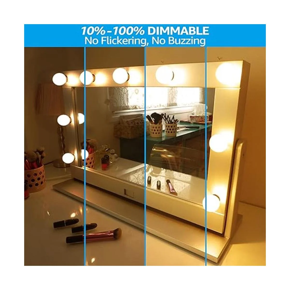 TORCHSTAR G25 Bombillas LED regulables y redondas_2