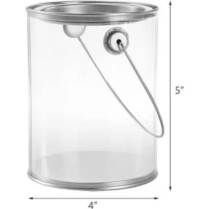 Hedume Paquete de 9 recipientes de pintura transparentes_4