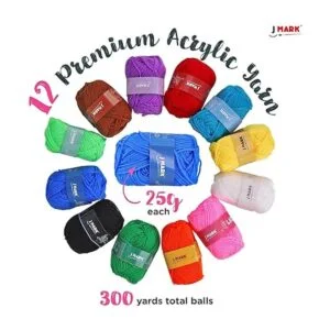 J MARK Kit de ganchillo con juego de hilos el paquete_3