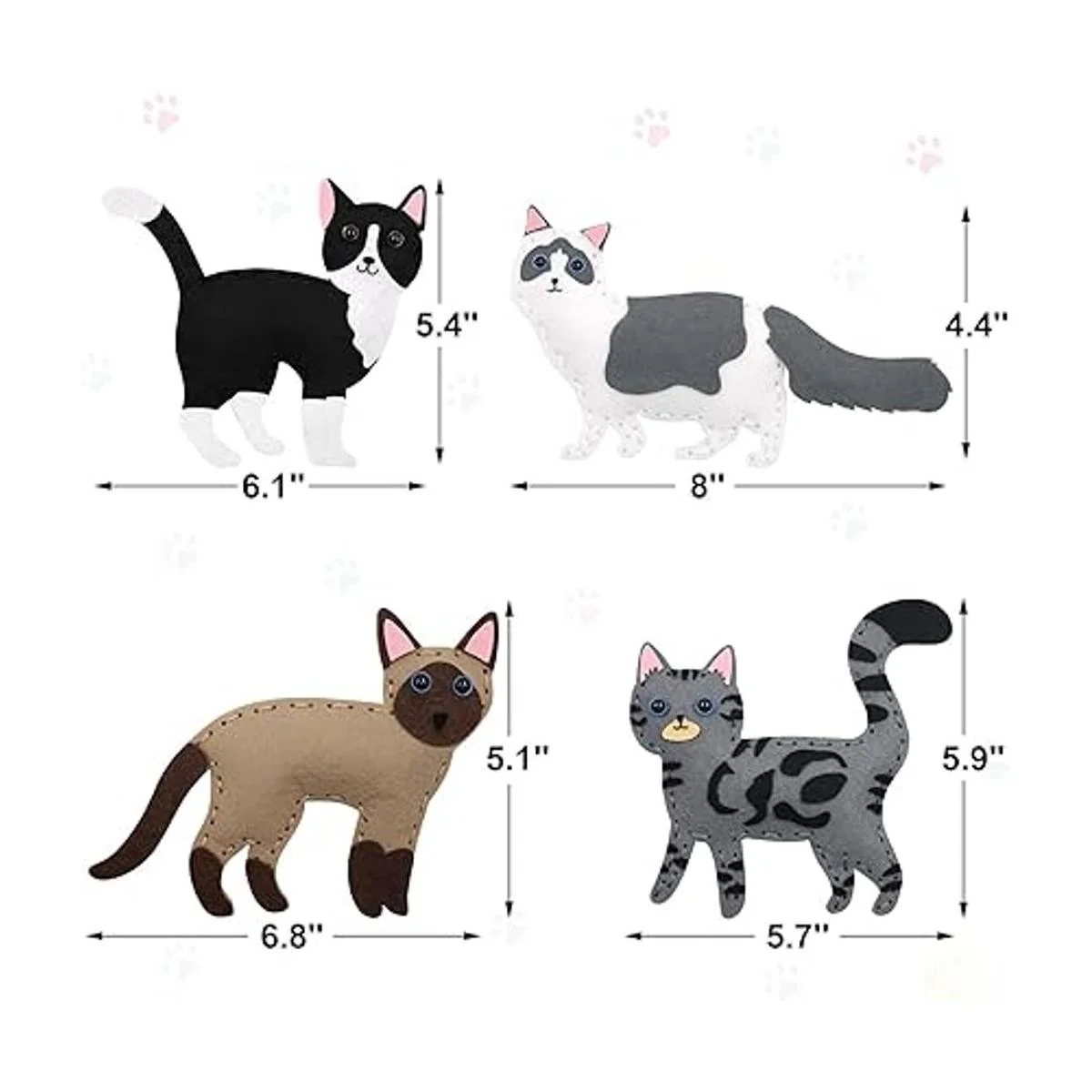 CiyvoLyeen Kit de manualidades de gatitos para niños_3