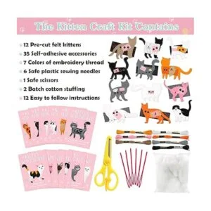 CiyvoLyeen Kit de manualidades de gatitos para niños_4
