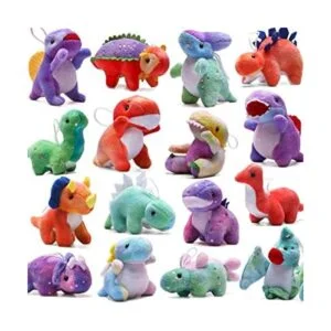 Juego de peluche de dinosaurio paquete de 16 mini_1