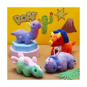 Juego de peluche de dinosaurio paquete de 16 mini_2