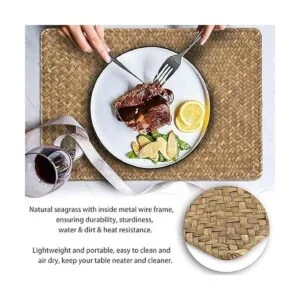 OwnMy Paquete de 6 manteles individuales naturales de_4