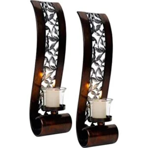 Shelving Solution Aplique de pared con portavelas de té_1