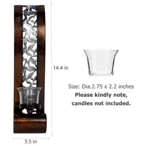 Shelving Solution Aplique de pared con portavelas de té_2