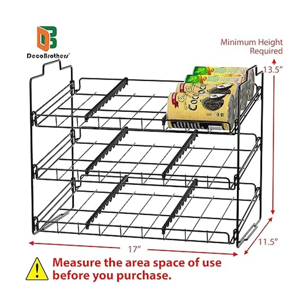 DecoBros Supreme Organizador apilable para latas color_2