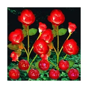 ANGMLN Paquete de 2 luces solares de flores para_1