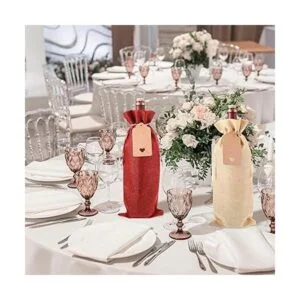 36 bolsas de vino de arpillera bolsa de regalo de vino_5