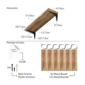 Wallniture Arras Estantes flotantes para pared estantes_6