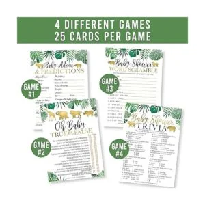 50 juegos de safari para baby shower género neutro 4_5