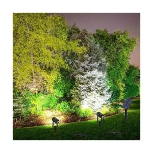 CREPOW Luces solares para exteriores focos solares 2 en 1_6