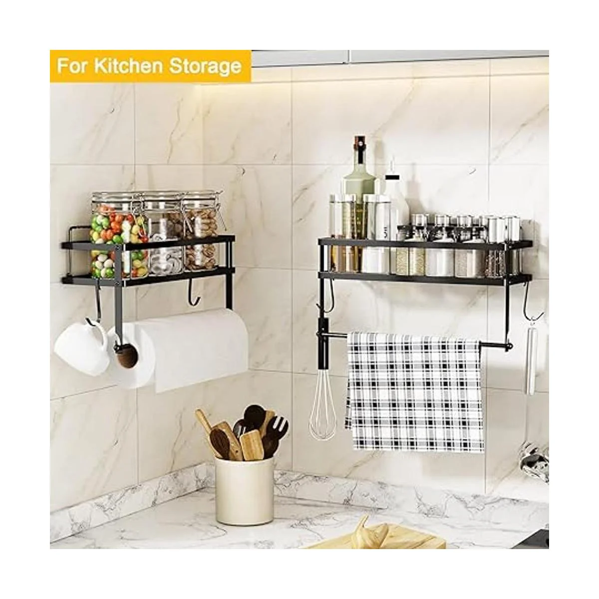 ESOW Soporte para toallas de papel con almacenamiento en_2