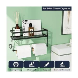 ESOW Soporte para toallas de papel con almacenamiento en_4