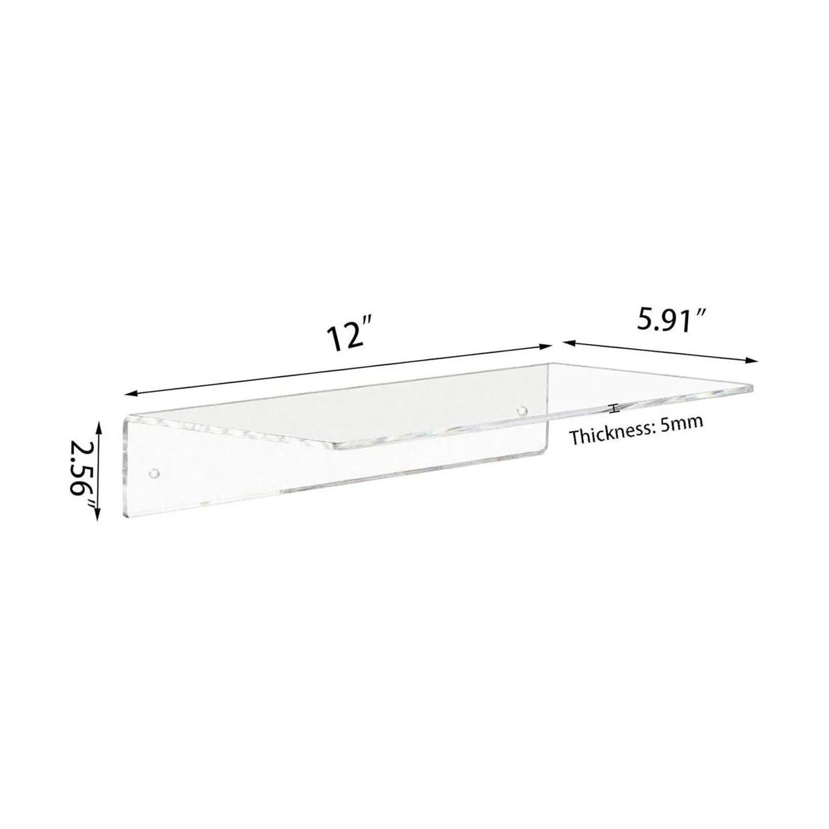 Estantes de acrílico transparentes de 12 pulgadas estante_3