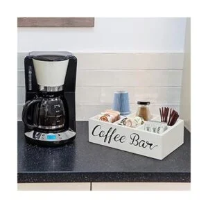 Organizador de estación de café de madera organizador de_4
