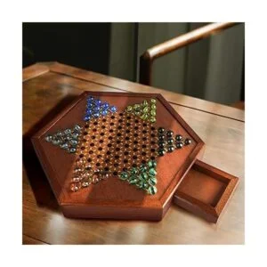 Damas chinas de madera con cajones juego de mesa de_4