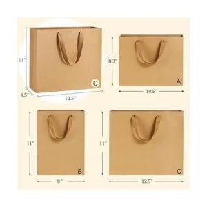 BagDream Bolsas de papel de 12.5 x 4.5 x 11 pulgadas 25_2