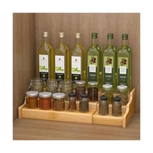 2 estantes expandibles de bambú para especias de 3_3