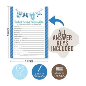 50 juegos de baby shower azules para niños 4 juegos de_6