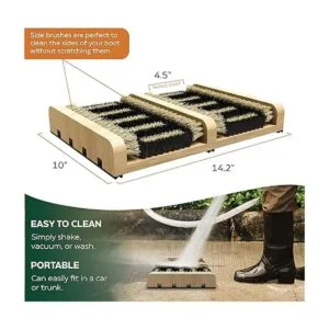 SCRUBIT Cepillo raspador de botas tapete plano para_5