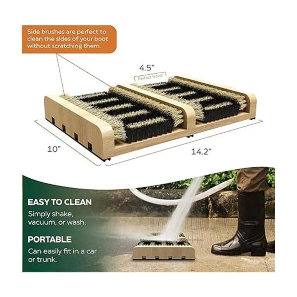 SCRUBIT Cepillo raspador de botas tapete plano para_5
