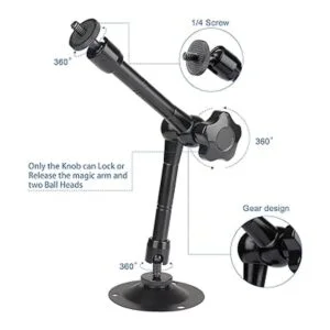 UYODM Paquete de 2 soportes articulados para montaje en_6