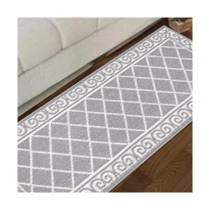 Topotdor Alfombra marroquí con textura geométrica_7