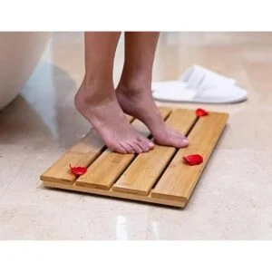 Tapete de baño de bambú para ducha de madera de bambú para_2