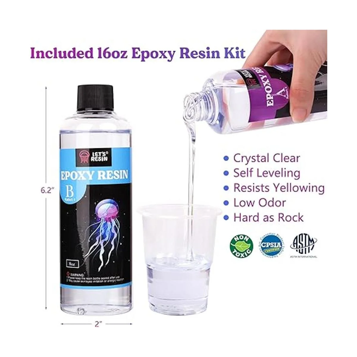 LETS Resin Kit de moldes para posavasos de resina kit de_4