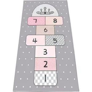 Hopscotch Mat 31 x 63 pulgadas alfombra de juego con_1