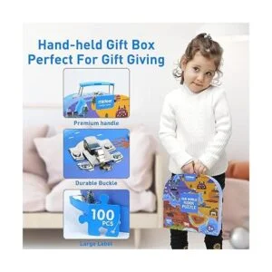 Mideer Rompecabezas de mapa mundial para niños de 4 a 8_4