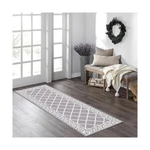 Topotdor Alfombra marroquí con textura geométrica_1
