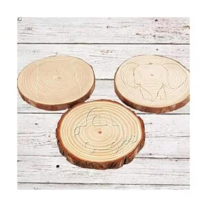 KOHAND 12 piezas de rodajas de madera de 6 a 7 pulgadas_5