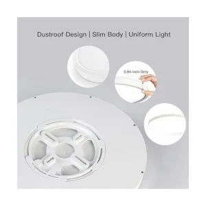 Lámpara de techo de montaje empotrado con control remoto_6