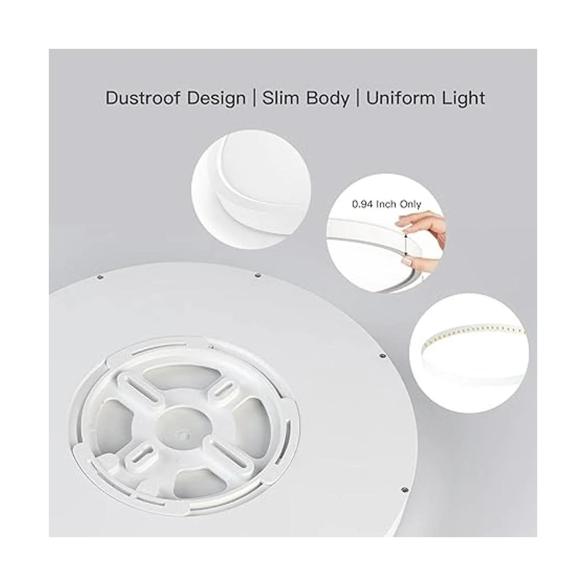 Lámpara de techo de montaje empotrado con control remoto_6