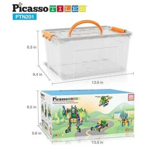 PicassoTiles Juguetes de aprendizaje STEM de 201 piezas de_5