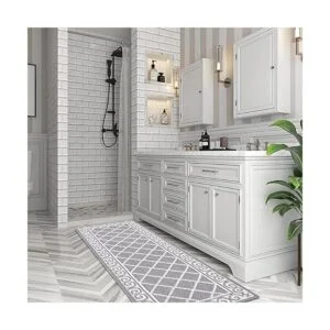 Topotdor Alfombra marroquí con textura geométrica_6