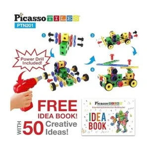 PicassoTiles Juguetes de aprendizaje STEM de 201 piezas de_2