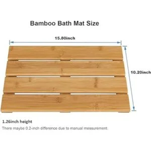 Tapete de baño de bambú para ducha de madera de bambú para_6